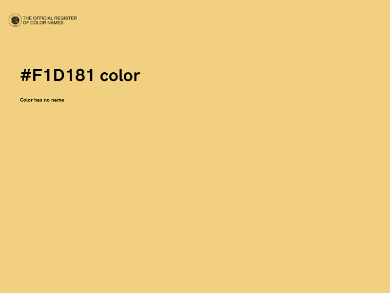 #F1D181 color image