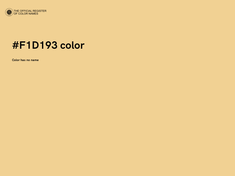 #F1D193 color image