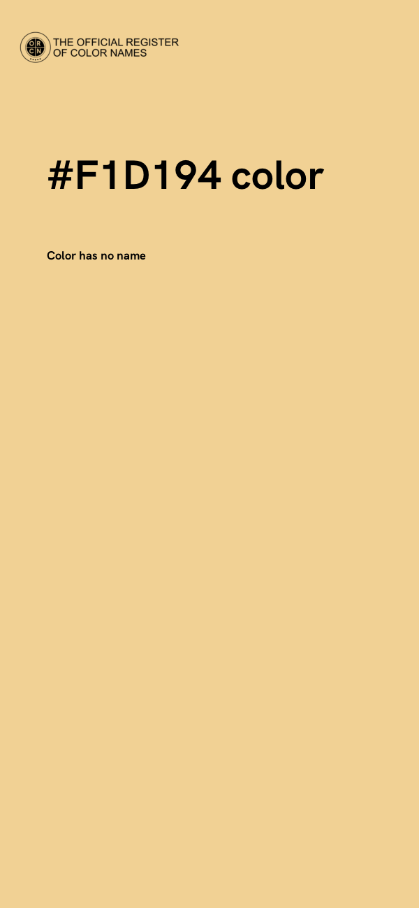 #F1D194 color image