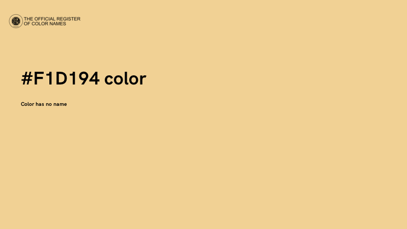 #F1D194 color image