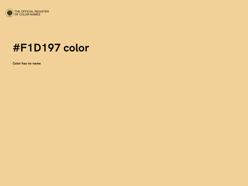 #F1D197 color image