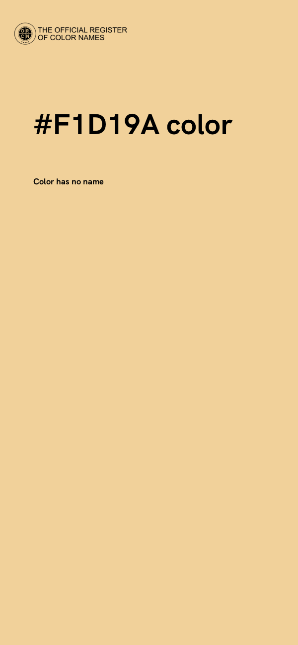 #F1D19A color image
