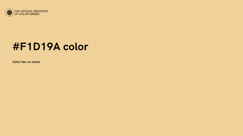 #F1D19A color image
