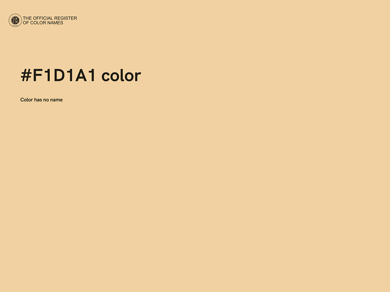 #F1D1A1 color image