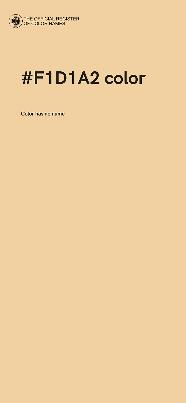 #F1D1A2 color image