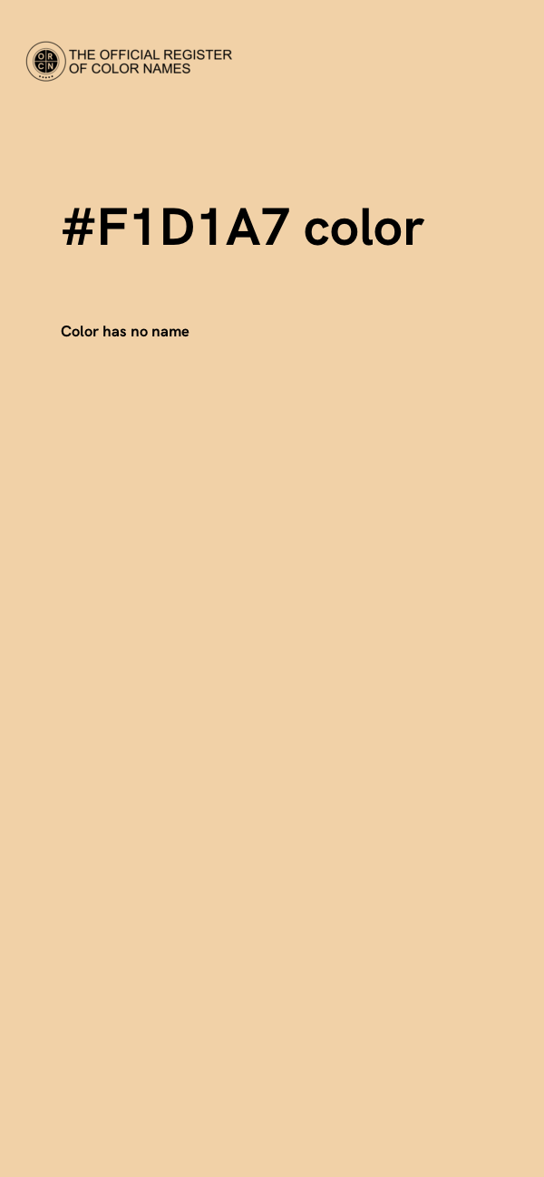 #F1D1A7 color image