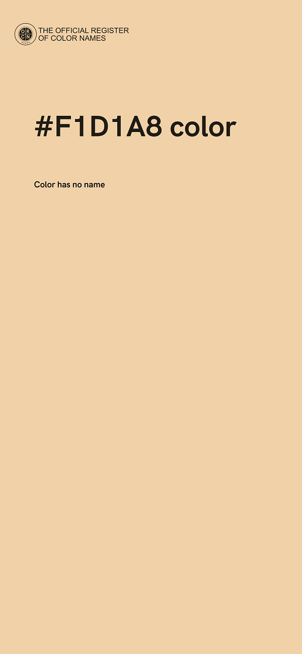 #F1D1A8 color image