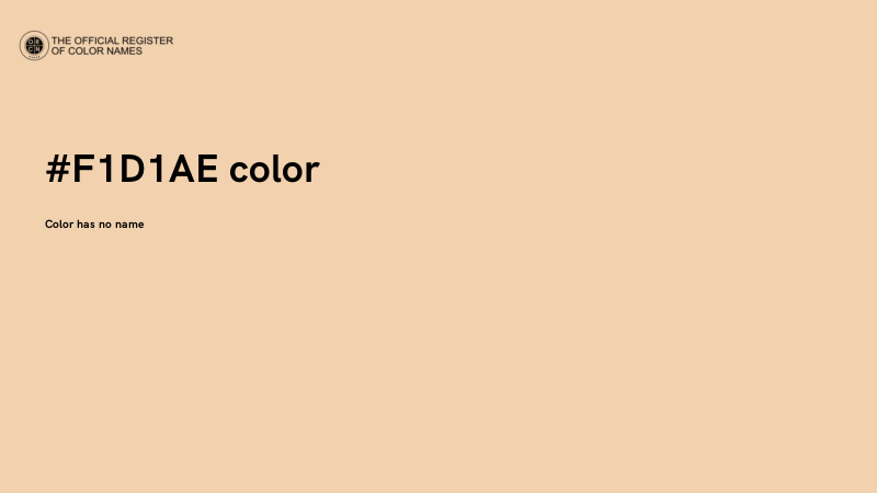 #F1D1AE color image
