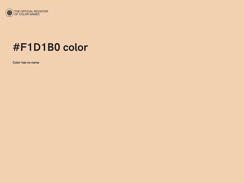 #F1D1B0 color image