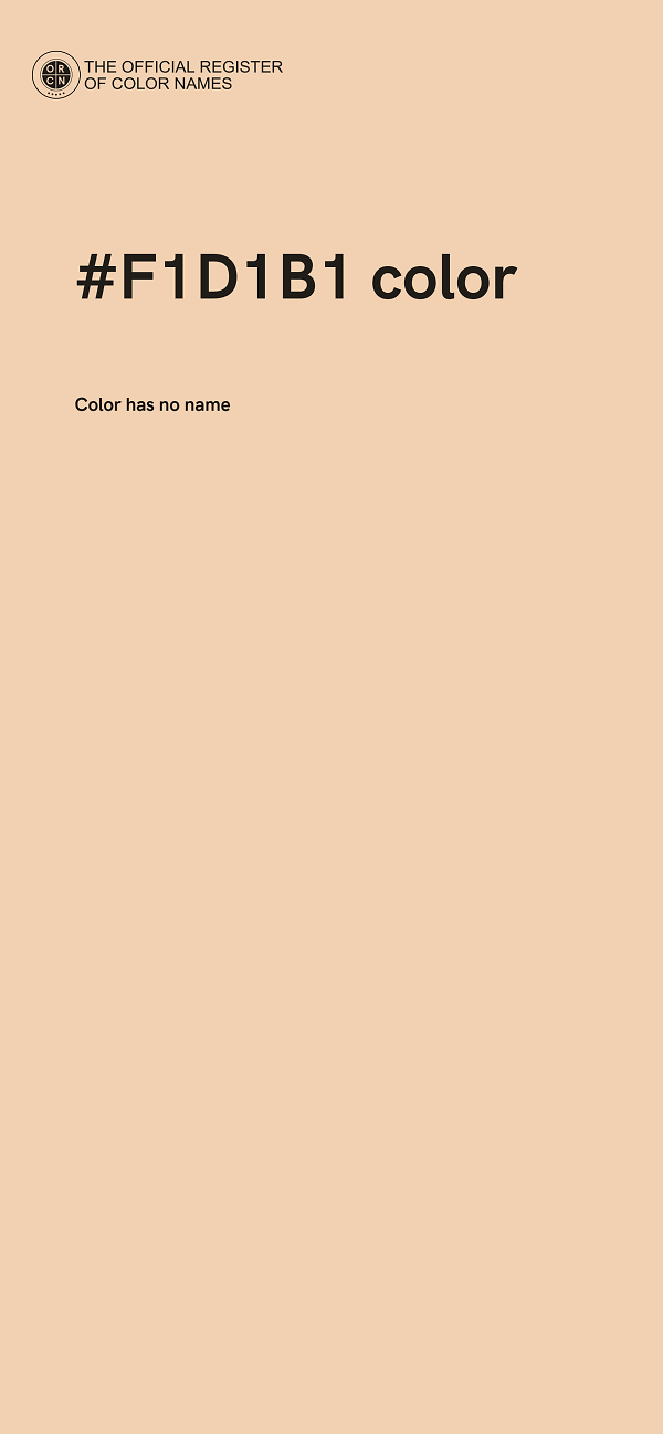#F1D1B1 color image