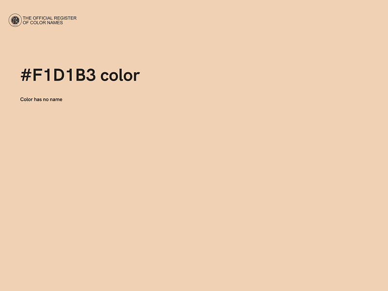 #F1D1B3 color image