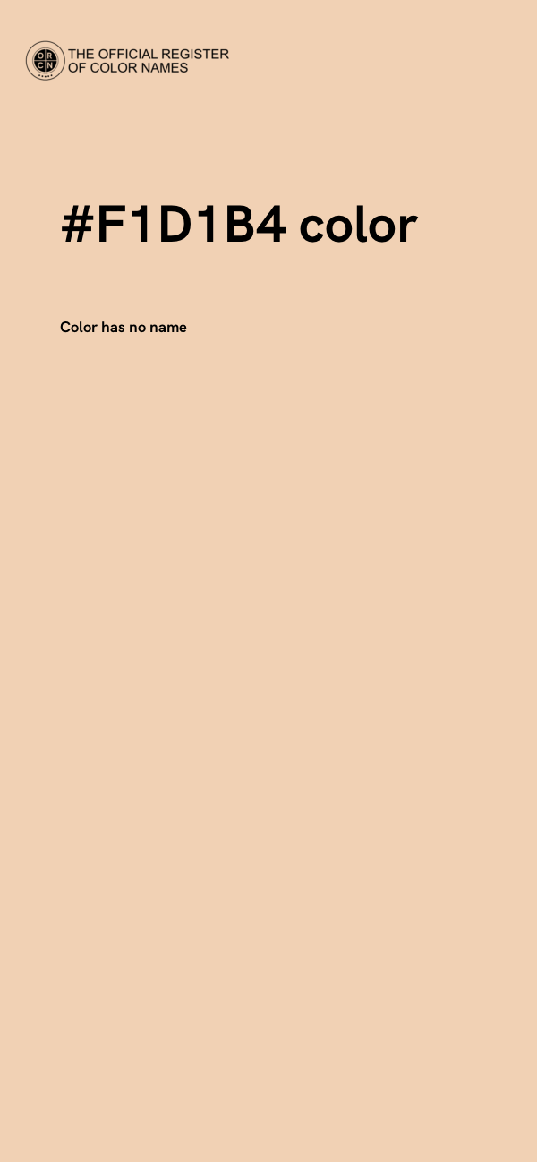 #F1D1B4 color image