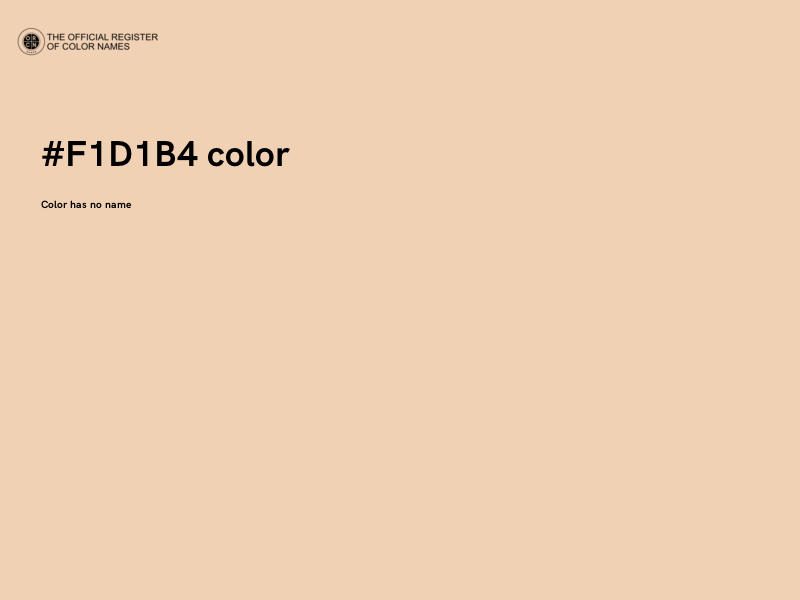 #F1D1B4 color image