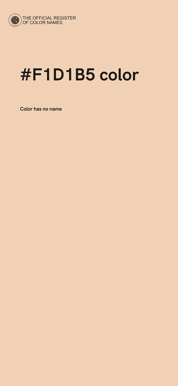 #F1D1B5 color image