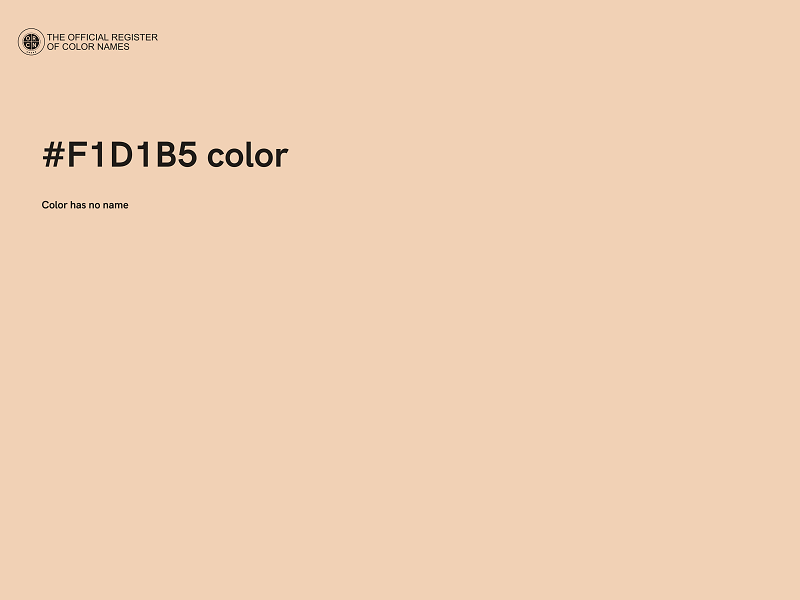 #F1D1B5 color image