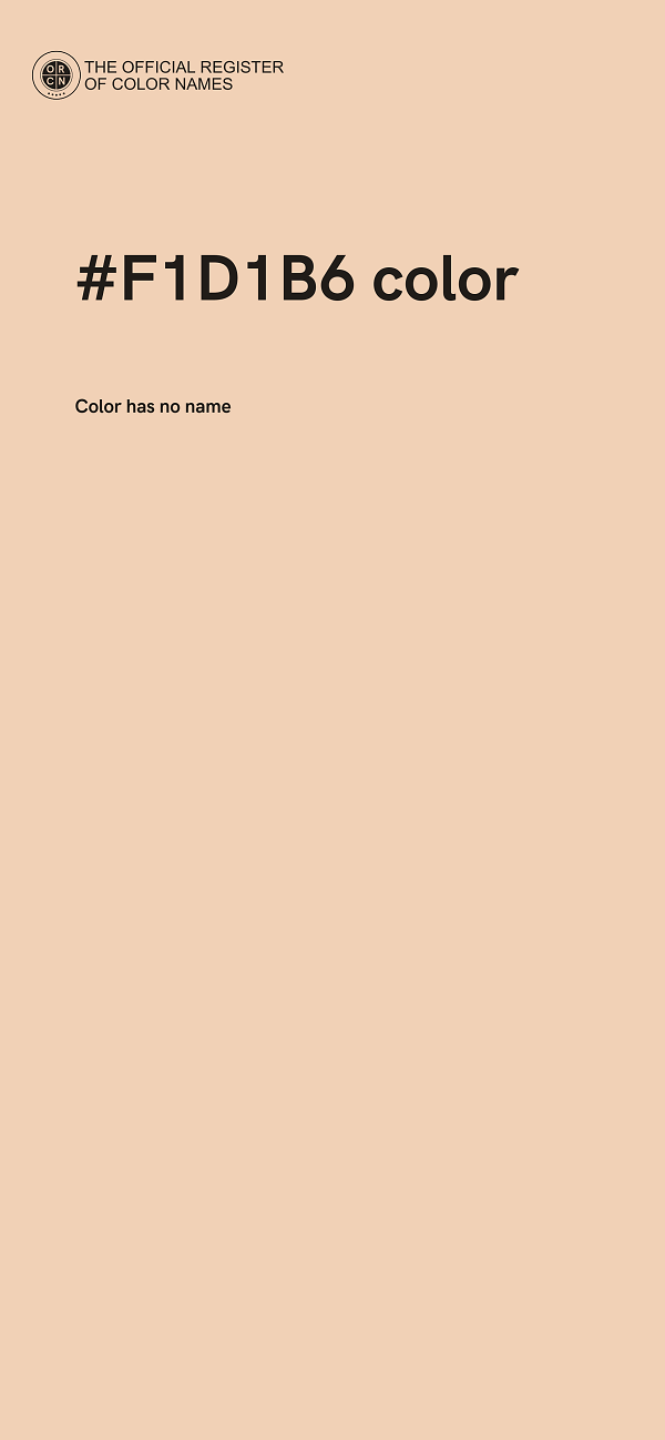#F1D1B6 color image