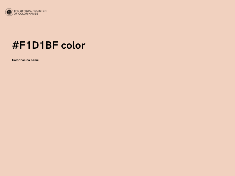 #F1D1BF color image