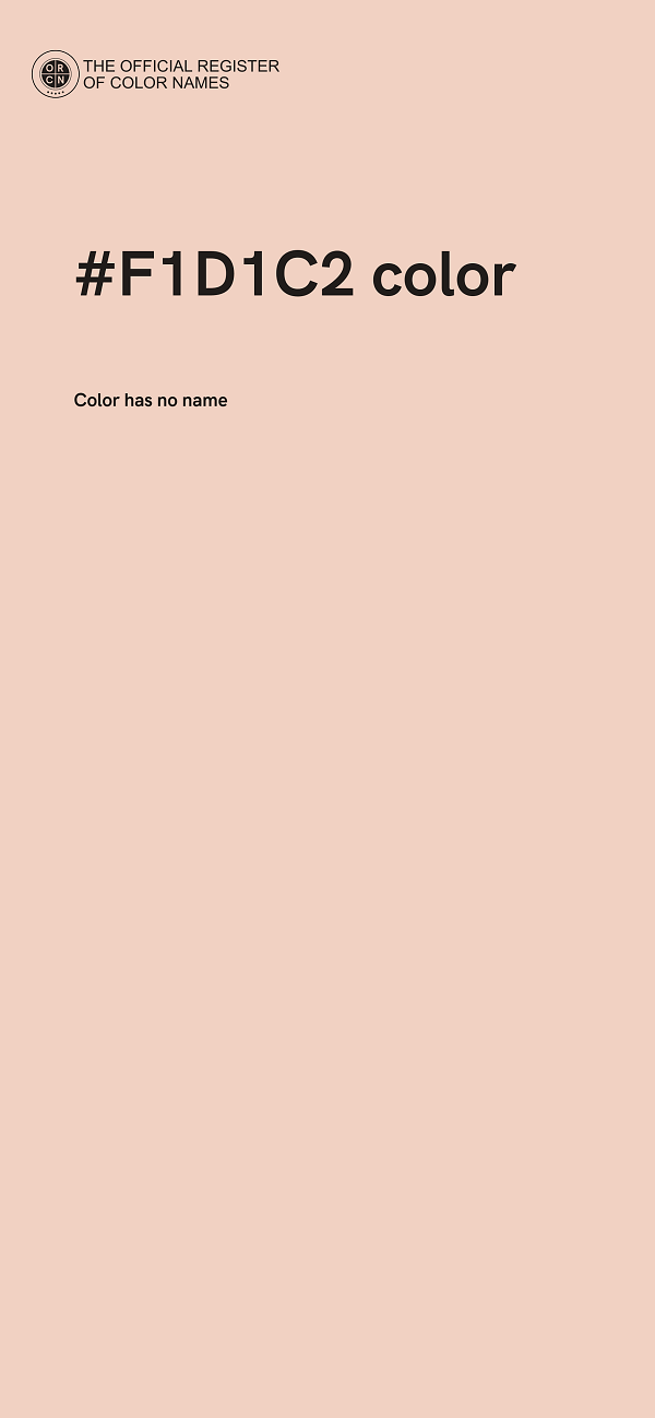 #F1D1C2 color image