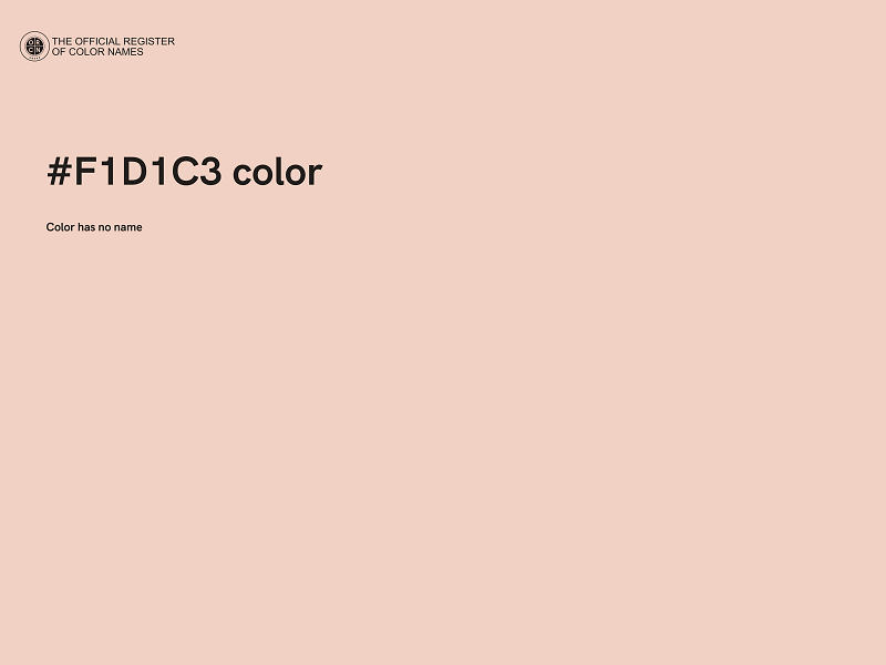 #F1D1C3 color image