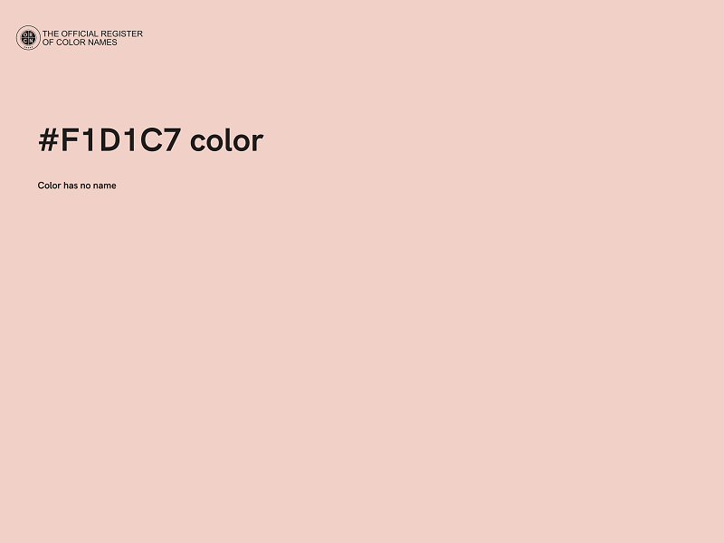 #F1D1C7 color image