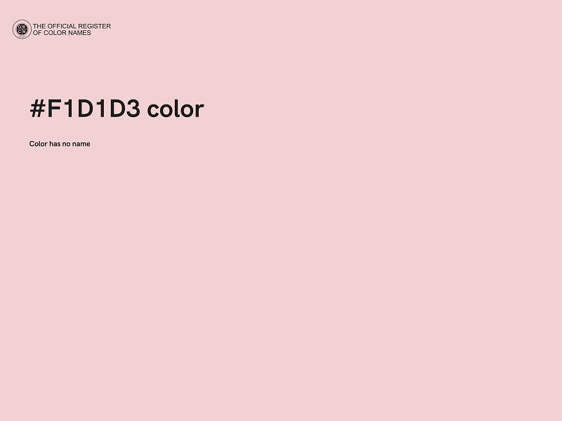 #F1D1D3 color image