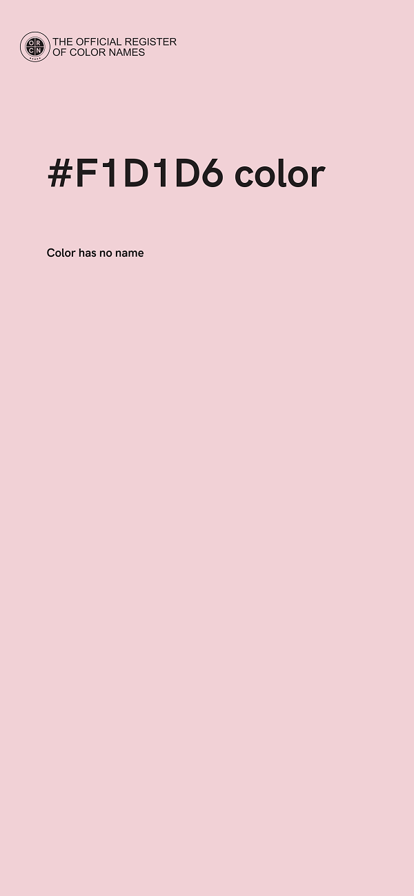 #F1D1D6 color image
