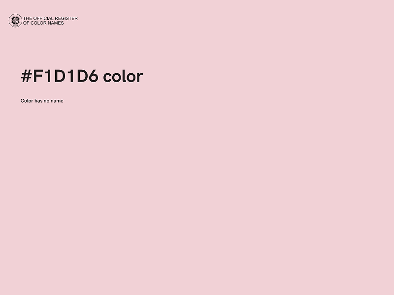 #F1D1D6 color image