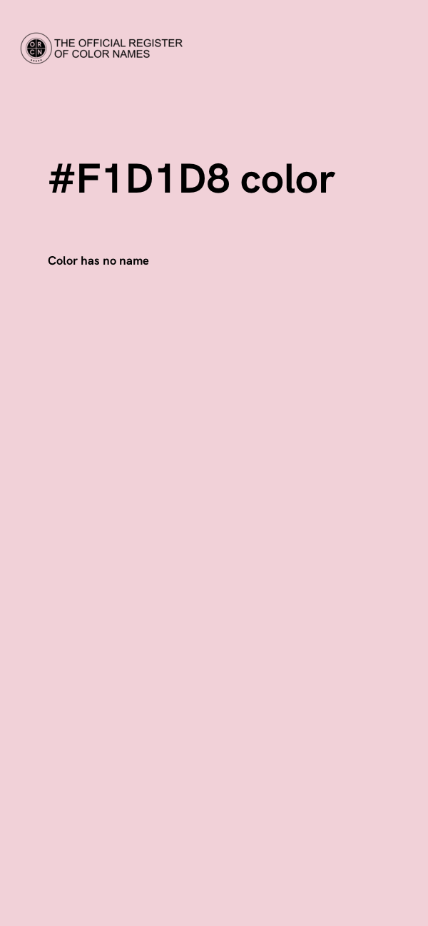 #F1D1D8 color image