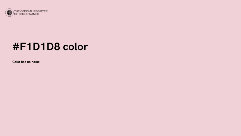#F1D1D8 color image