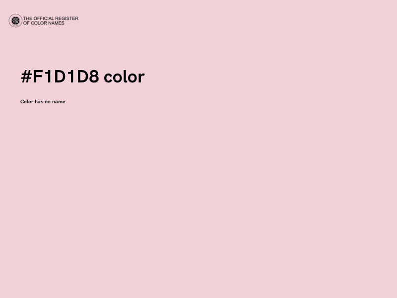#F1D1D8 color image