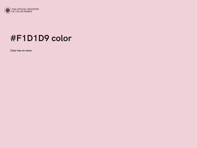 #F1D1D9 color image