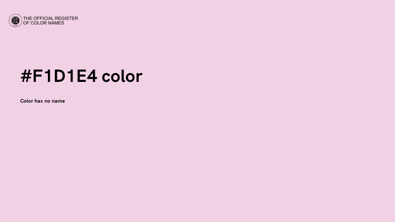 #F1D1E4 color image