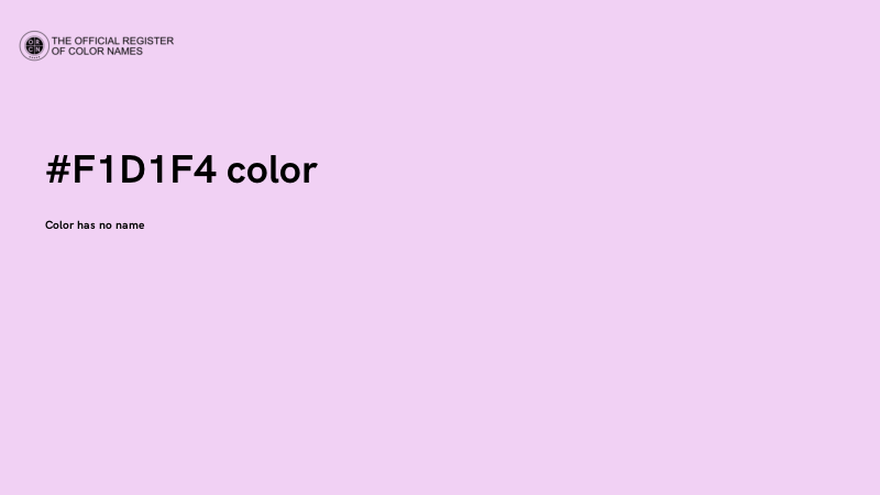 #F1D1F4 color image