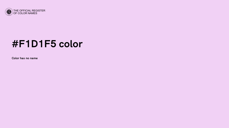 #F1D1F5 color image