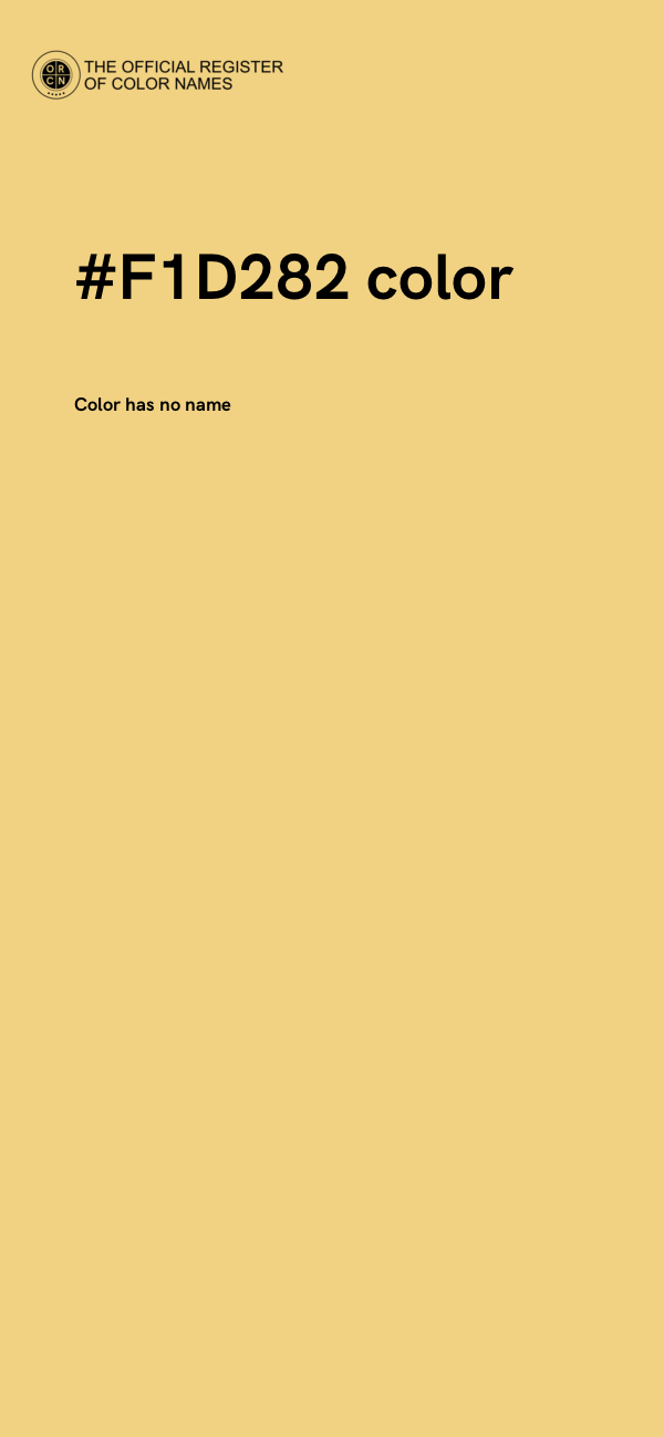 #F1D282 color image