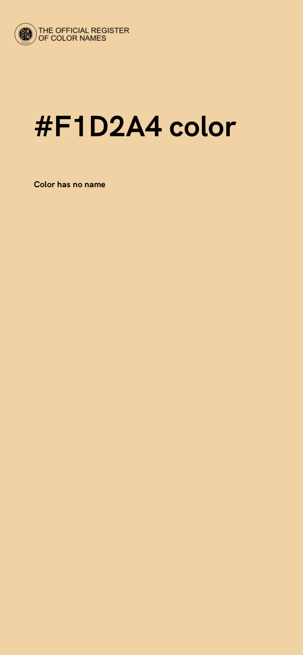 #F1D2A4 color image