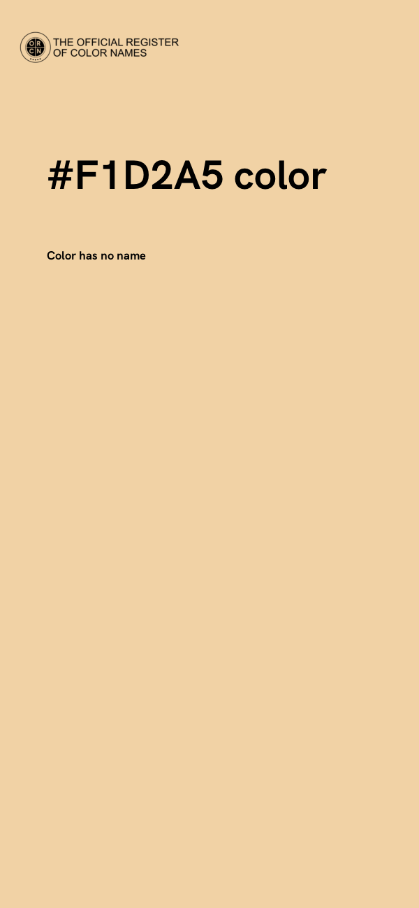 #F1D2A5 color image