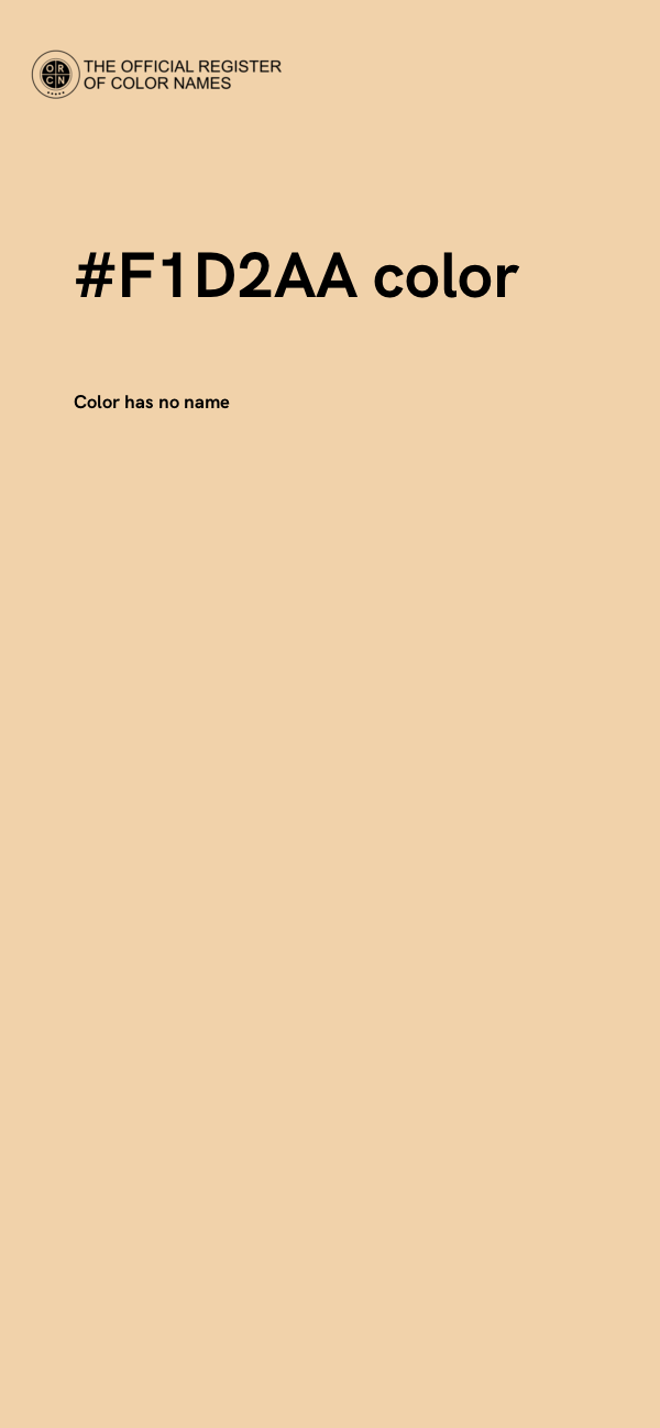 #F1D2AA color image