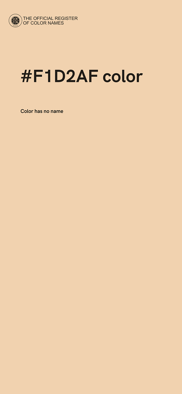 #F1D2AF color image