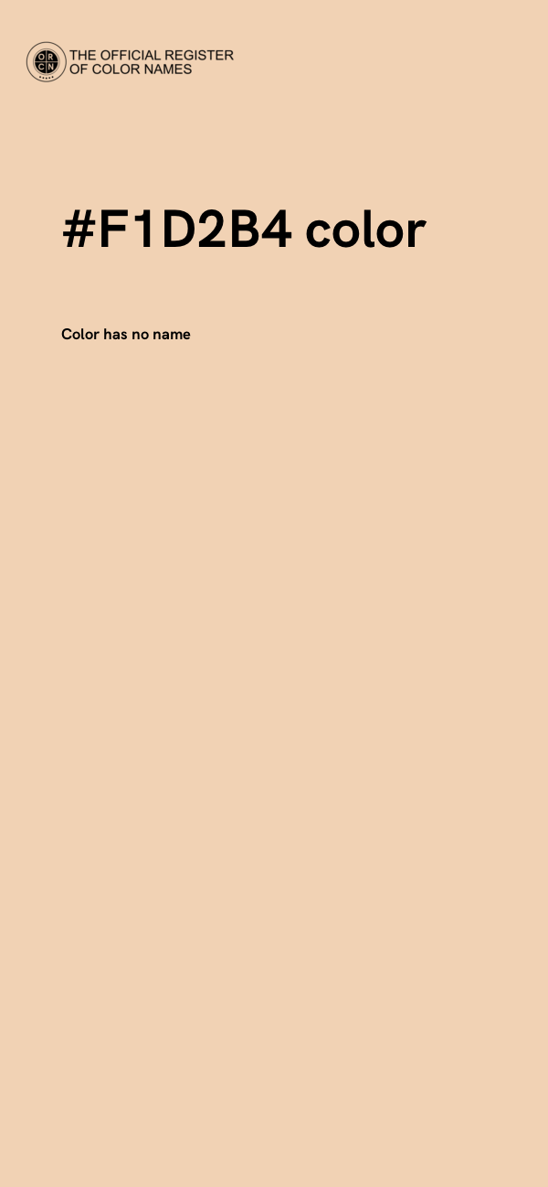 #F1D2B4 color image