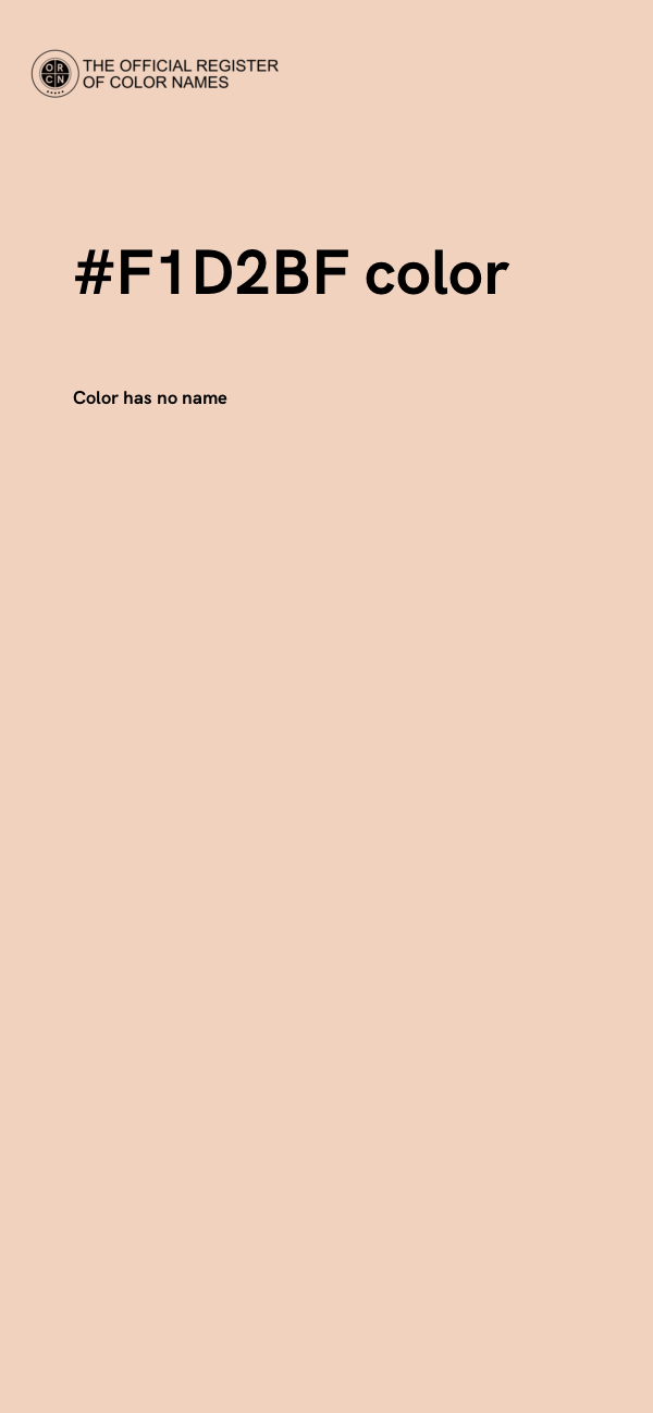 #F1D2BF color image