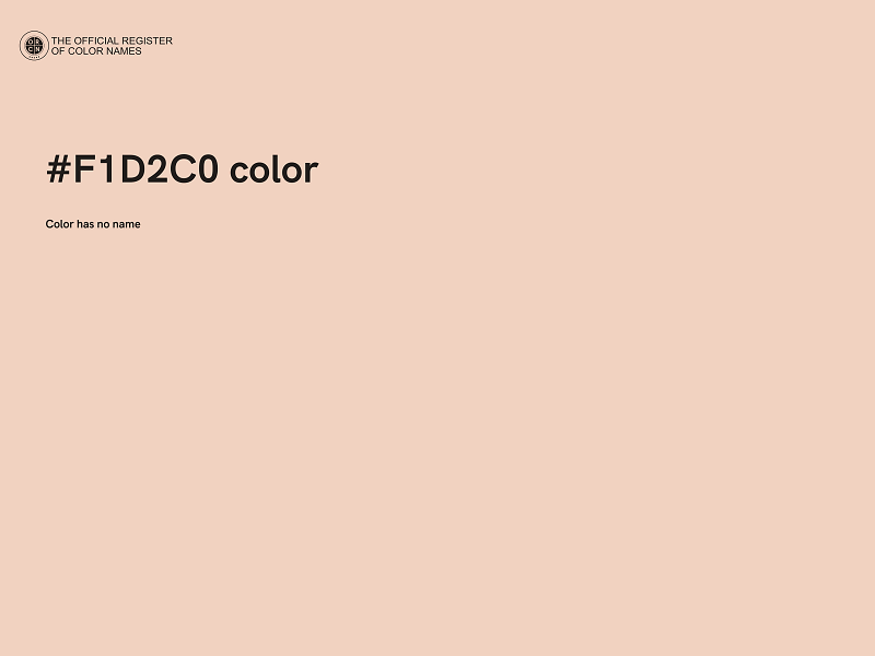 #F1D2C0 color image