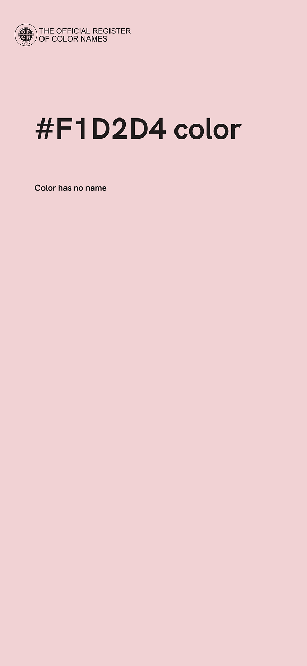 #F1D2D4 color image