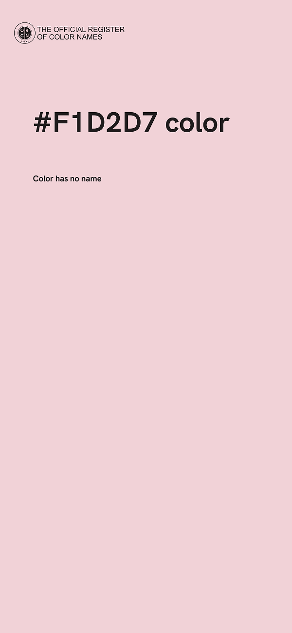 #F1D2D7 color image