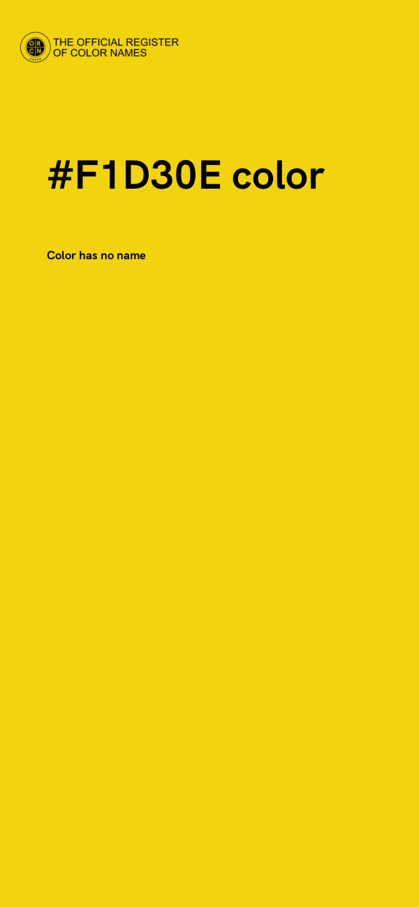 #F1D30E color image