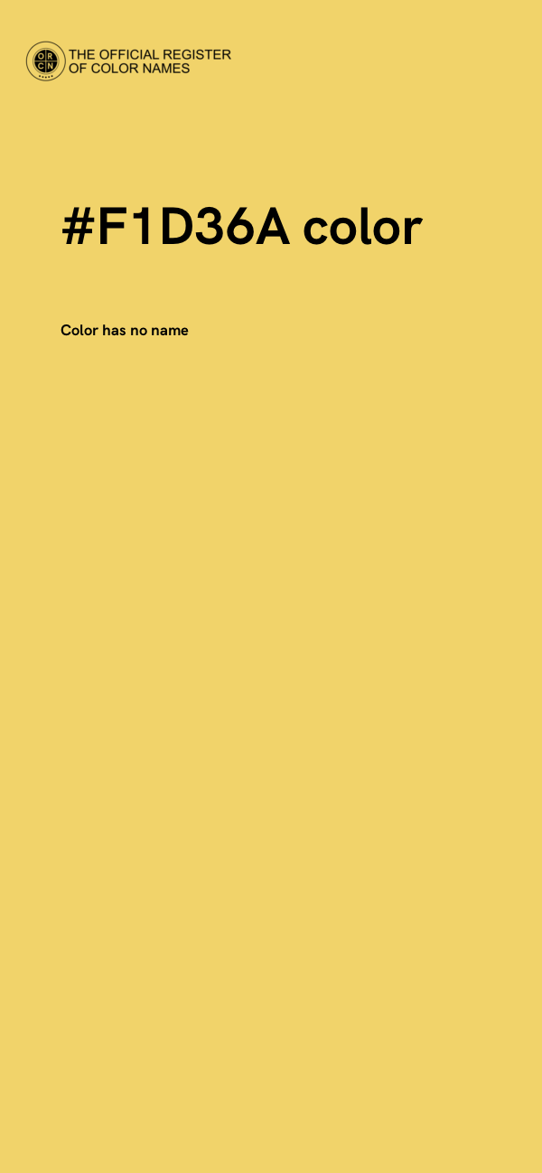 #F1D36A color image