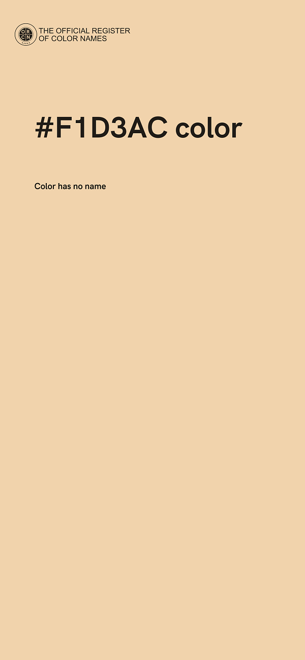 #F1D3AC color image