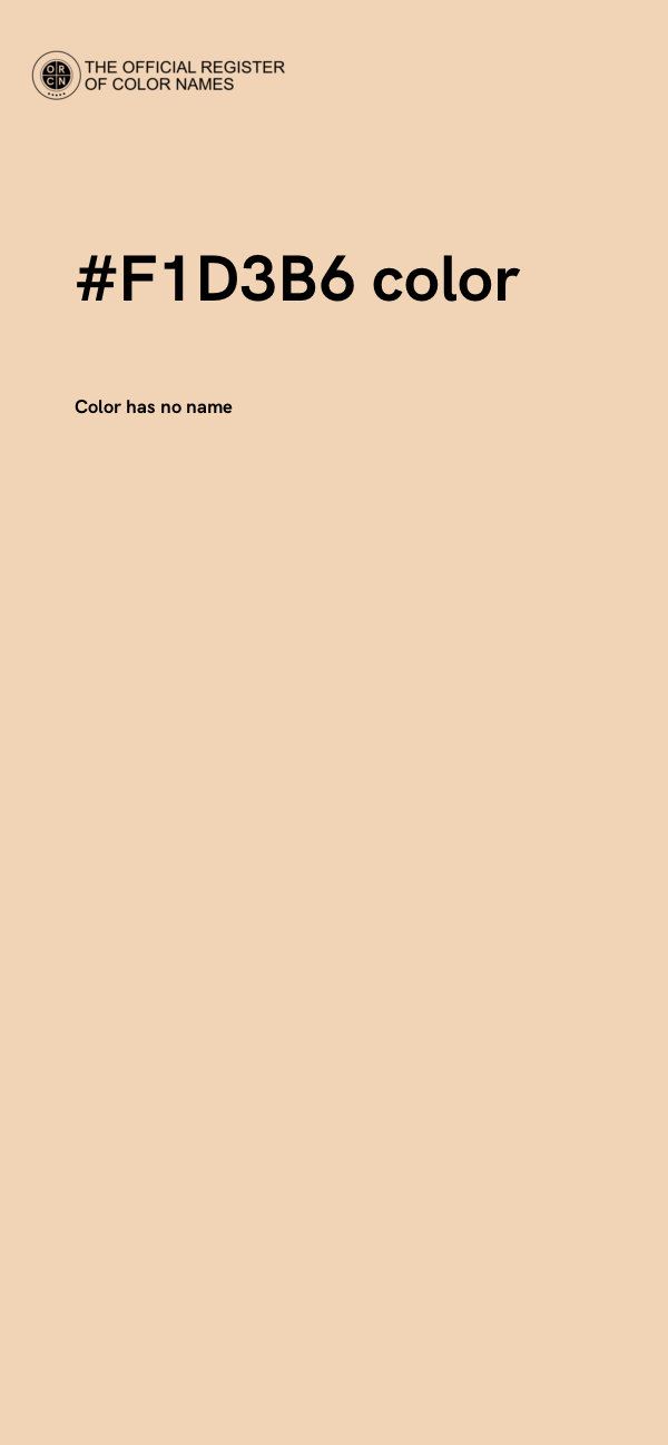 #F1D3B6 color image