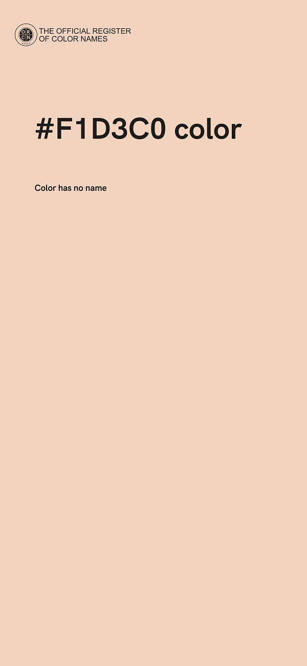 #F1D3C0 color image