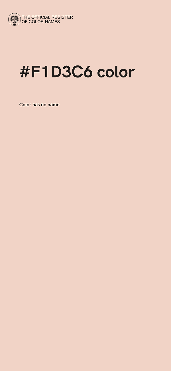 #F1D3C6 color image